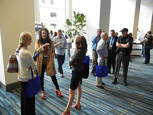 DMFB Attendees with Swag Bags